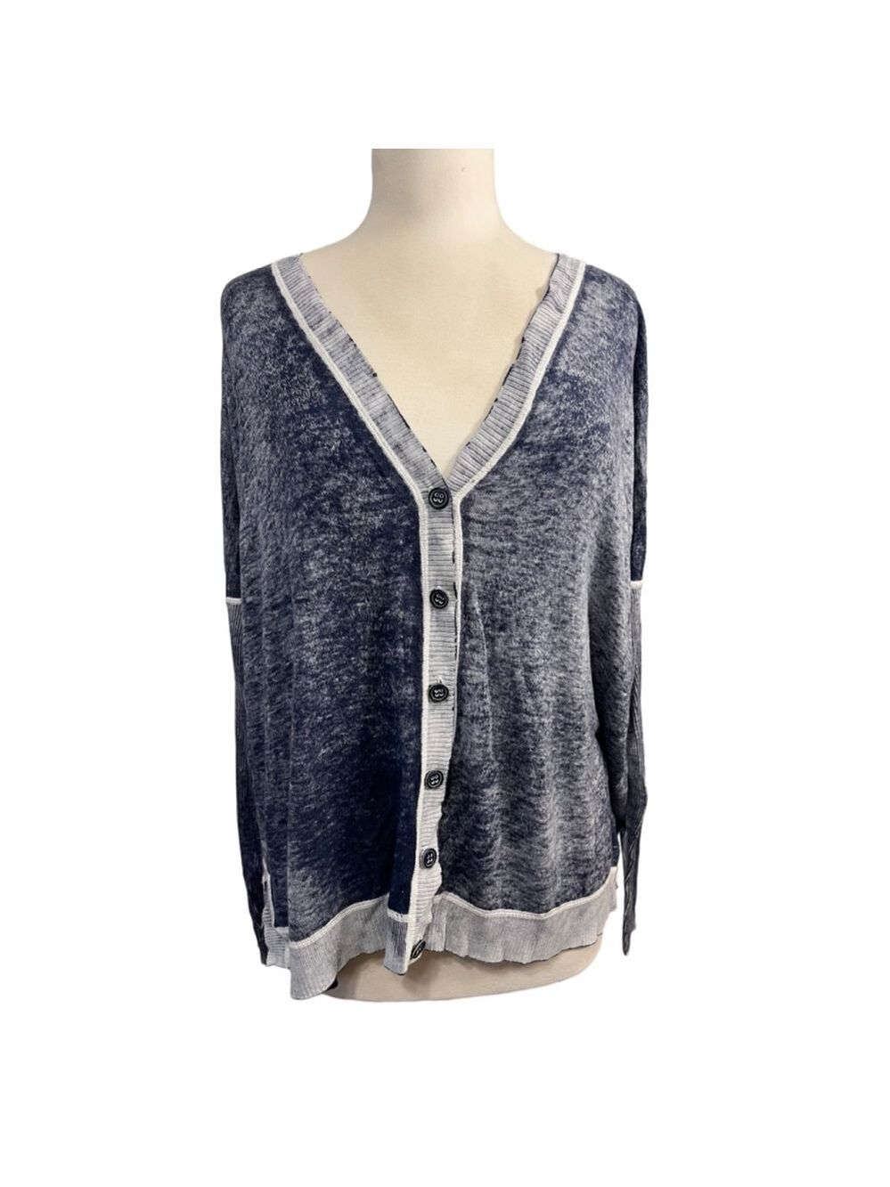 Women's‎ Cullen Cardigan Sweater M/L Blue White